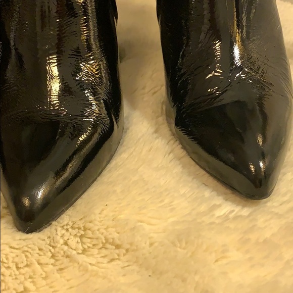 Topshop Black Patent Leather Booties - Picture 3 of 7